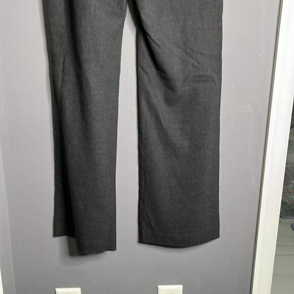 Elie Tahari Gray Mid Rise Wide Leg Dress Pants Striped Sides Size 6 - Picture 6 of 9